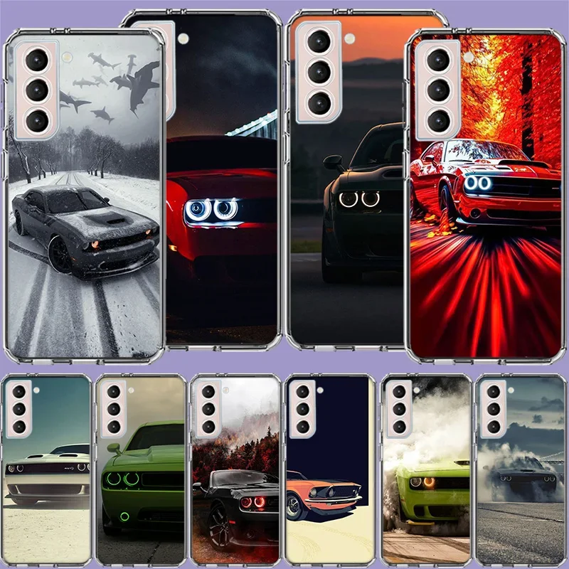 Challenger svalové automobilové puzdro pre puzdro pre Samsung Galaxy S24 S22 Ultra Capa S21 S23 Fe S20 S10 S9 S8 Plus S10E S7 Hrage Cover Shell Co