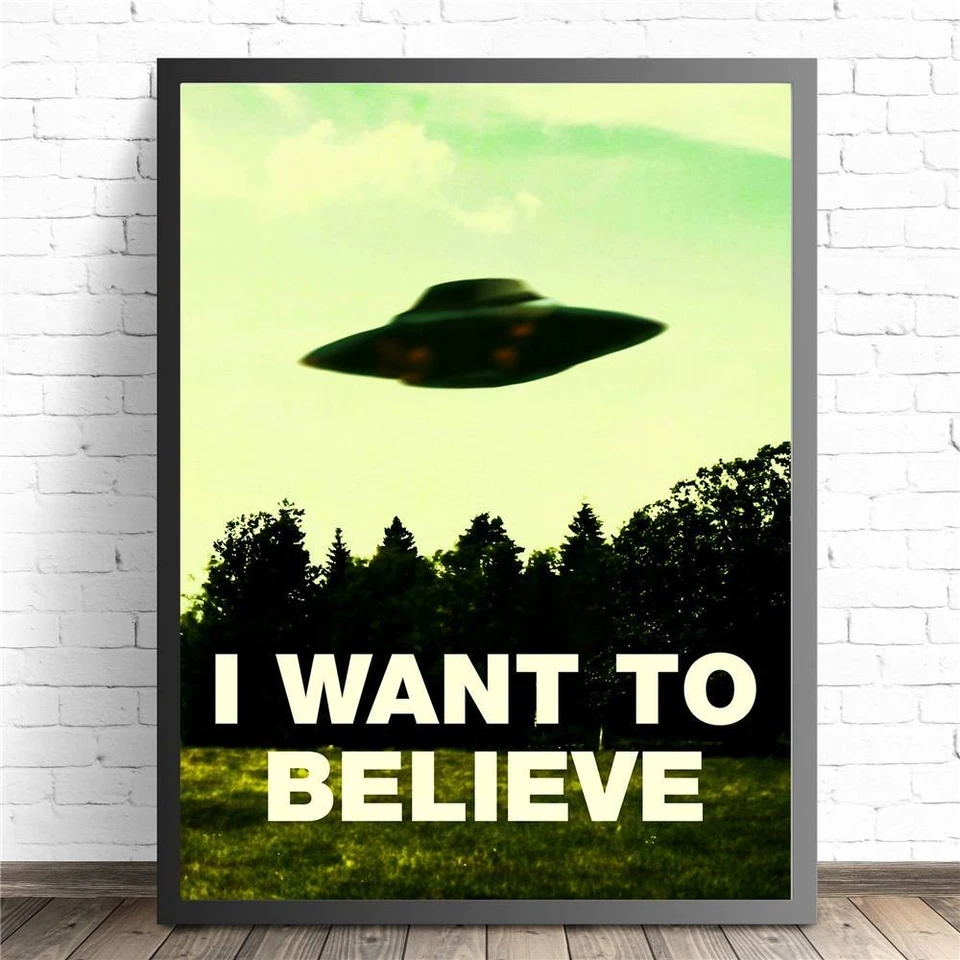 Chcem uveriť X File TV Play Play Canvas Prints Moderné maľovacie plagáty nástenné umelecké obrázky pre dekoráciu obývacej izby bez rámu