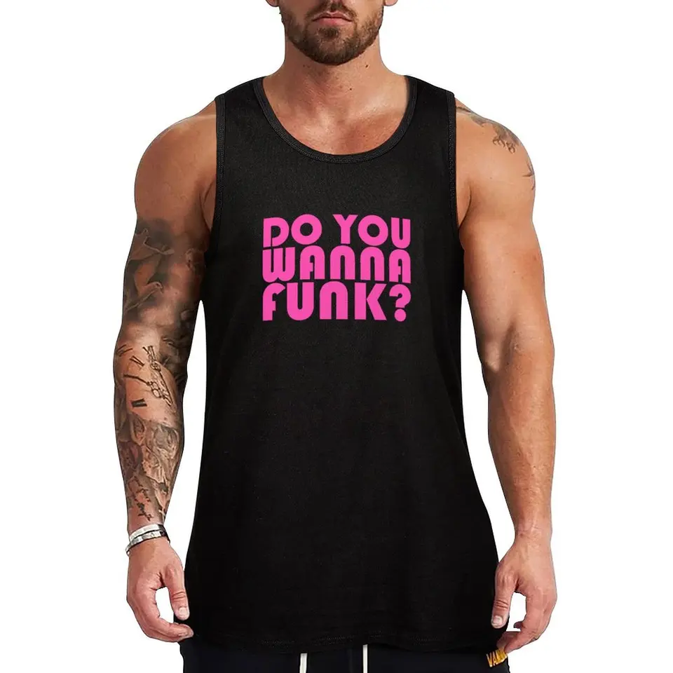 Chceš Funk? Mastná ružová od disco disco mx tank Top basketbalové tričko Tričko Men Gyrs košele