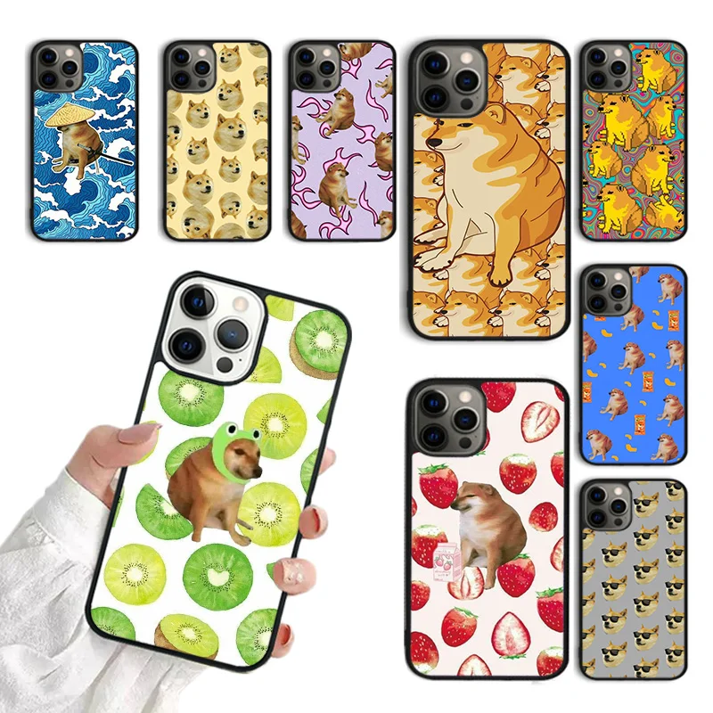 Cheems DOGE TELEFÓN PREPONÁLNE IPhone 15 16 SE2020 11 12 13 14 Pro Max Mini Cover pre iPhone Max 6 7 8 Plus Coque Fundas Shell
