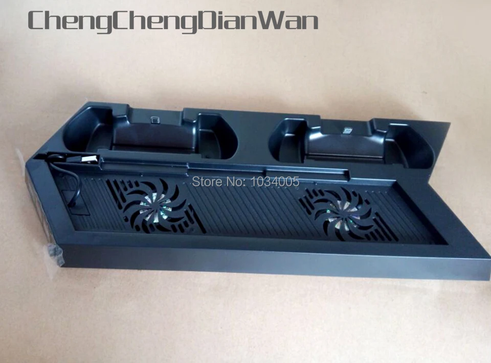 Chengchengdianwan vertikálny ovládač dual USB Charger Dock Station nabíjanie držiaka stojan na chladenie chladiča pre PS4