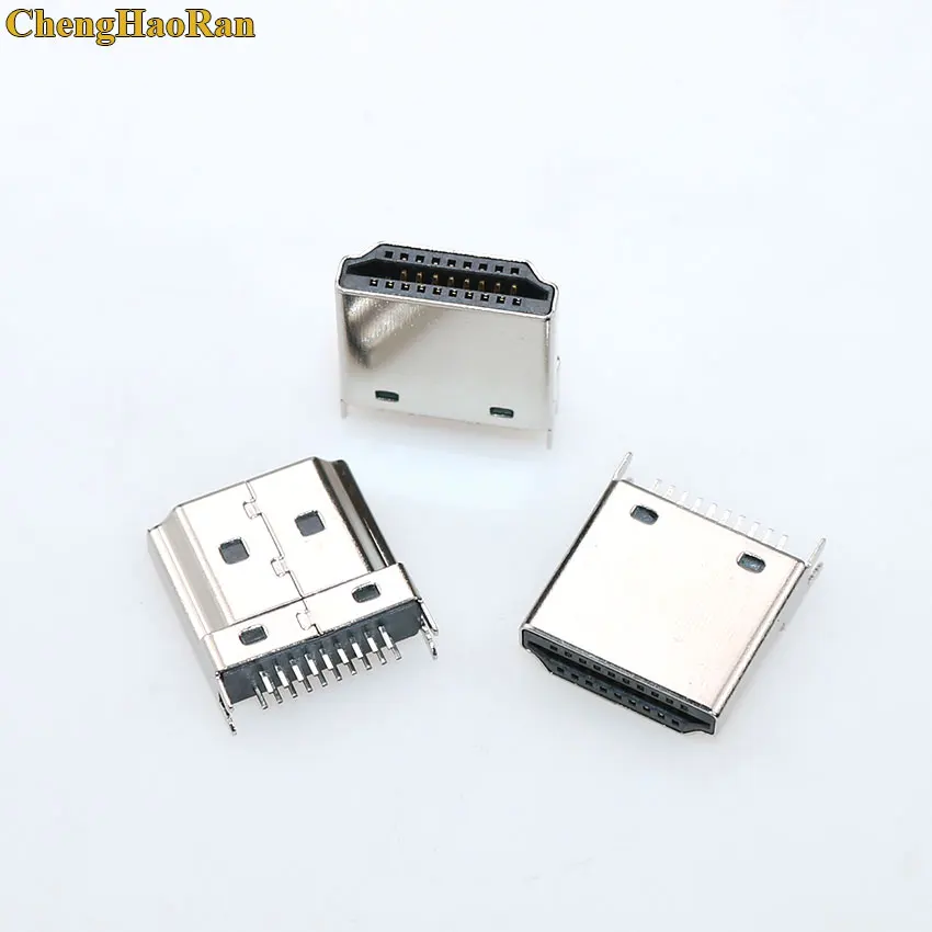Chenghaoran 1pcs HDMI 19 PIN MAŽNÝ Plug Interface Connector 1,6 mm rozstup pre HD Equipment HDMI Socket