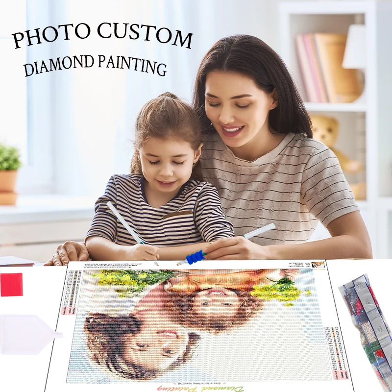 Chenistory Diamond Painting Photo Vlastné štvorcové/okrúhle vŕtačku krížový steh Diamond vyšíva