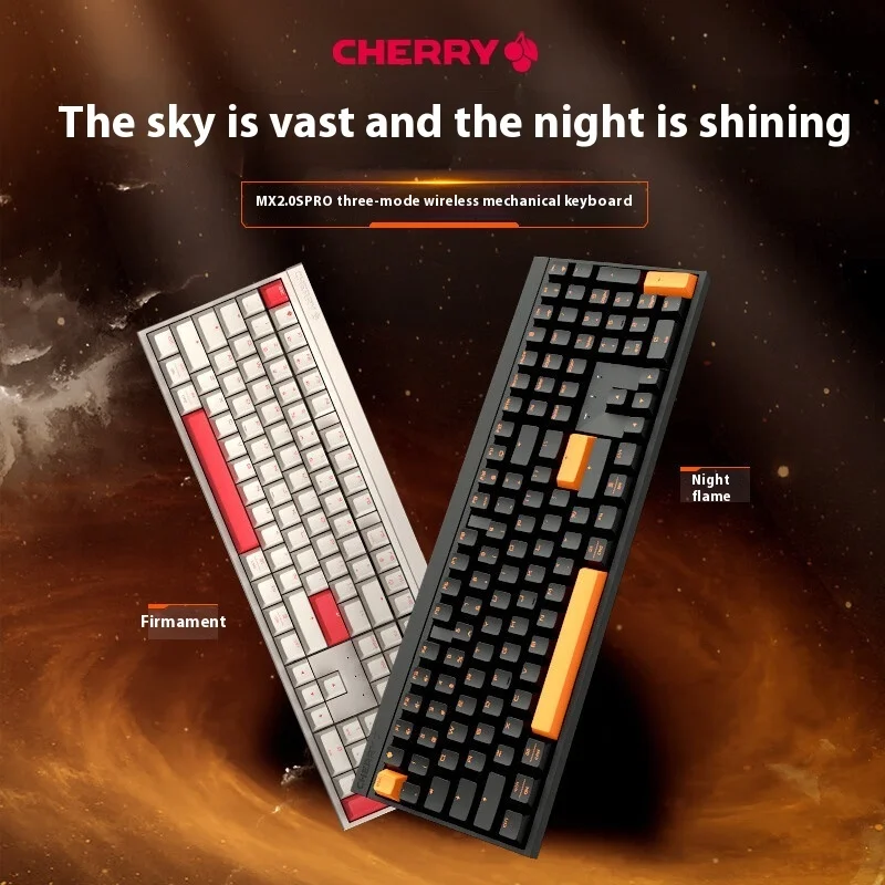 Cherry MX2.0 PRO Prispôsobené tri režimom bezdrôtovej mechanickej klávesnice Gaming Office Tesnenie