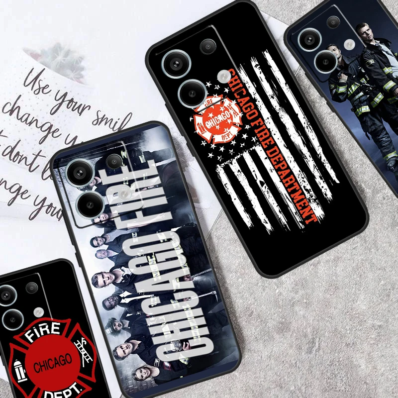 Chicago Fire TV Show Case pre Redmi Note 13 12 Pro Plus Poznámka 9 10 11 Pro 9s 10s 11s 12s Redmi 10c 12c 13C Cover
