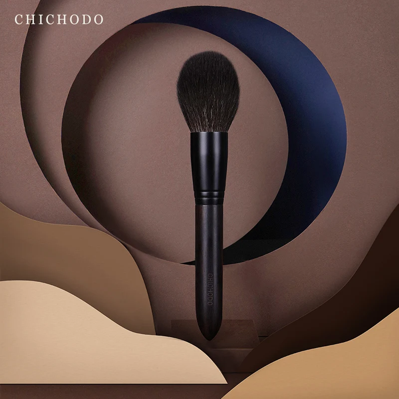 Chichodo make-up kef-ainking maľba série Top Animal Hair make-up kefy-snow líška Fox Fur （zafarbené) Prášové kefové kefy Tvar Pen-J313