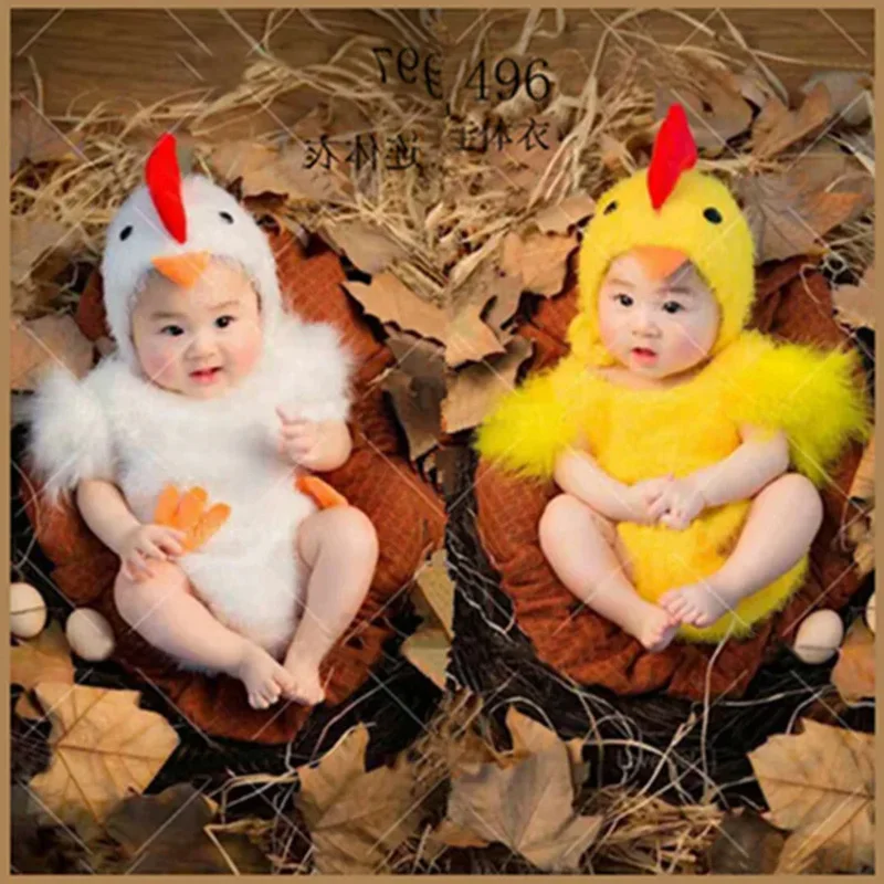 Chicken Baby Photography Suit Novonarodené detské detské štúdio Shoot Shoot Costume Outfits Party Cosplay kostýmy