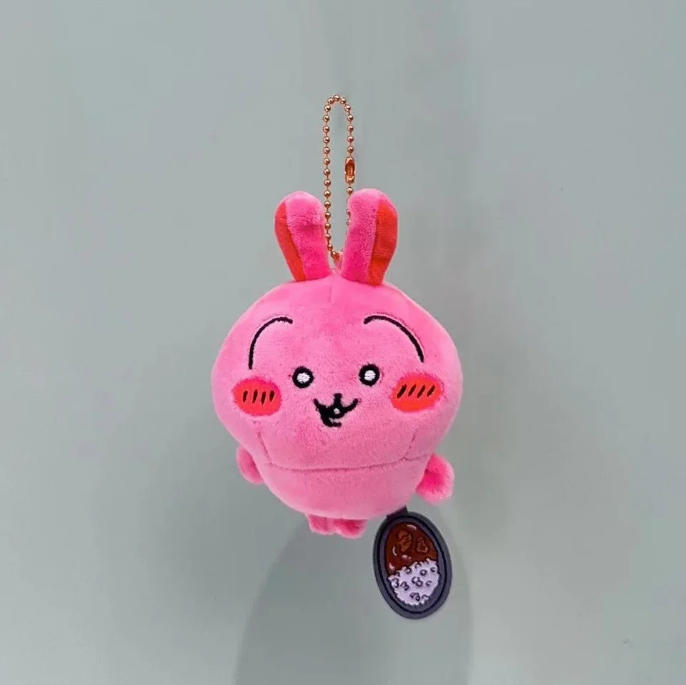 Chiikawa Hot Curry usaki Red Xiaohachi Doll Doll Doll Doll Bag plyšový hračkársky prívesok