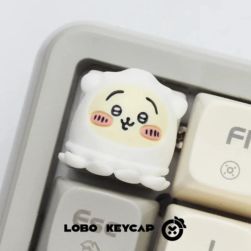 Chiikawa Squid Usagi Anime Kawaii Personalizované živicové umenie Keycap Hachiware Cartoon Creative Home Mechanical Keyboard Keycap Gift