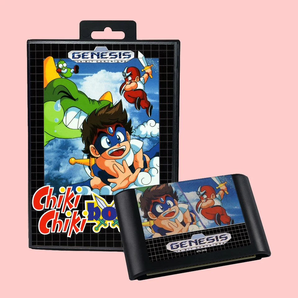 Chiki Chiki Boys USA Version Game Box Manual pre 16 bitov Sega MD Megadrive Genesis Consoles