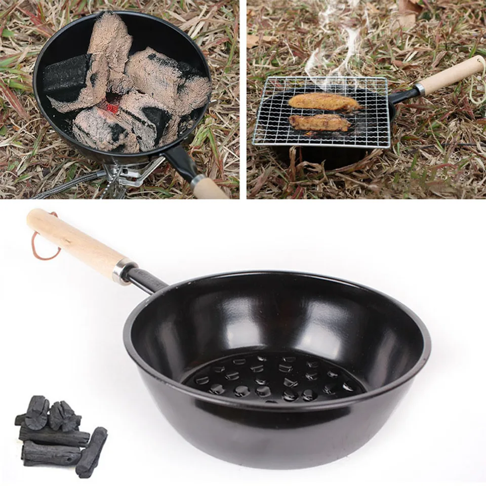 Chimney na uhlí štartéra hrnca grilovanie BBQ Zapaľovač uhlia pre piknikové rodinné večere grilovanie a ďalšie aktivity