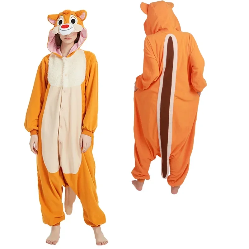 Chipmunks celotelové oblečenie Kigurumi veveričky
