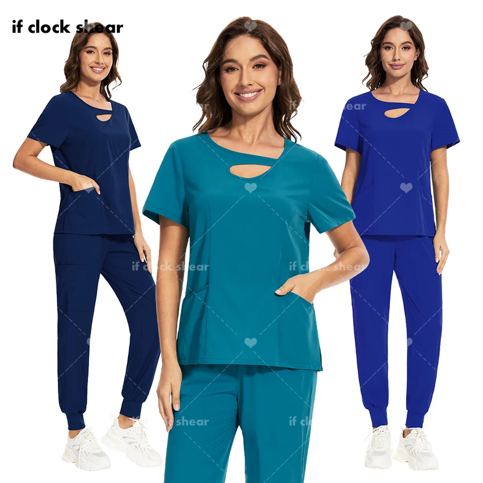 Chirurgické uniformy Žena Ošetrovateľstvo Enfermeria súpravy Top Pant Scrubs Clinical Beauty Salon Uniformy Scrub Lekárska nemocnica Ženy