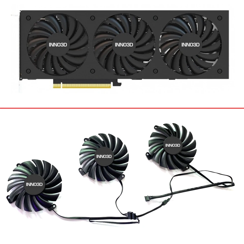 Chladenie 3ks 85 mm 4pin CF-12915S RTX3090 3080 3070 GPU fanúšik pre Inno3d GeForce RTX 3070 3080 3090 3070TI 3080ti Ichill X4 Card Card