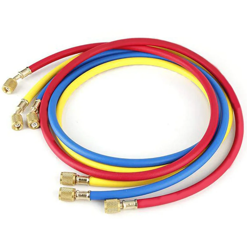 Chladiace nabíjacie hadice 3ks/set 1,5 m pre R R134A R410A R22 R12 R502 Testo 550 Klimatizačné nástroje rozchod