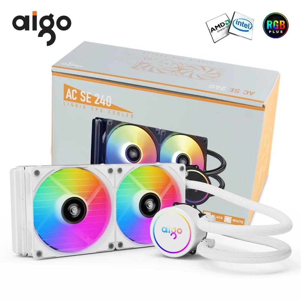Chladiaci chladič chladiča AIGO CUNAT CPU RGB Vodný chladič Heatsink integrovaný CPU chladiaci ventilátor LGA 1700/11/AM4/AM5