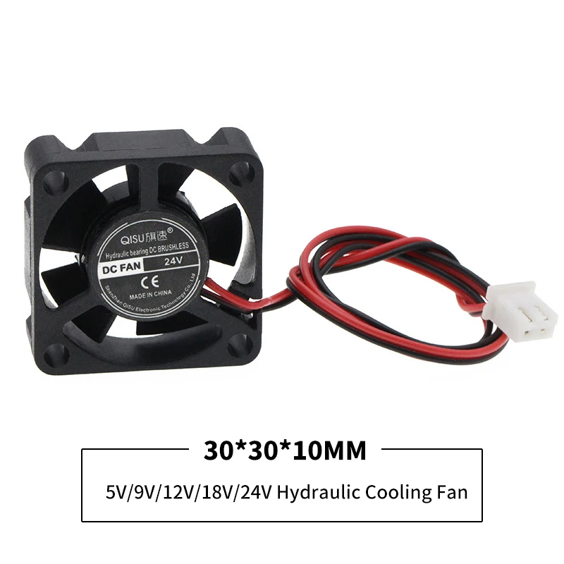 Chladiaci ventilátor 25x25mm 30x30mm DC 5V 12V 18V 24V Cool bez kefy bez čipových chladiacich chladiacich ventilátorov pre projektor pre pinter