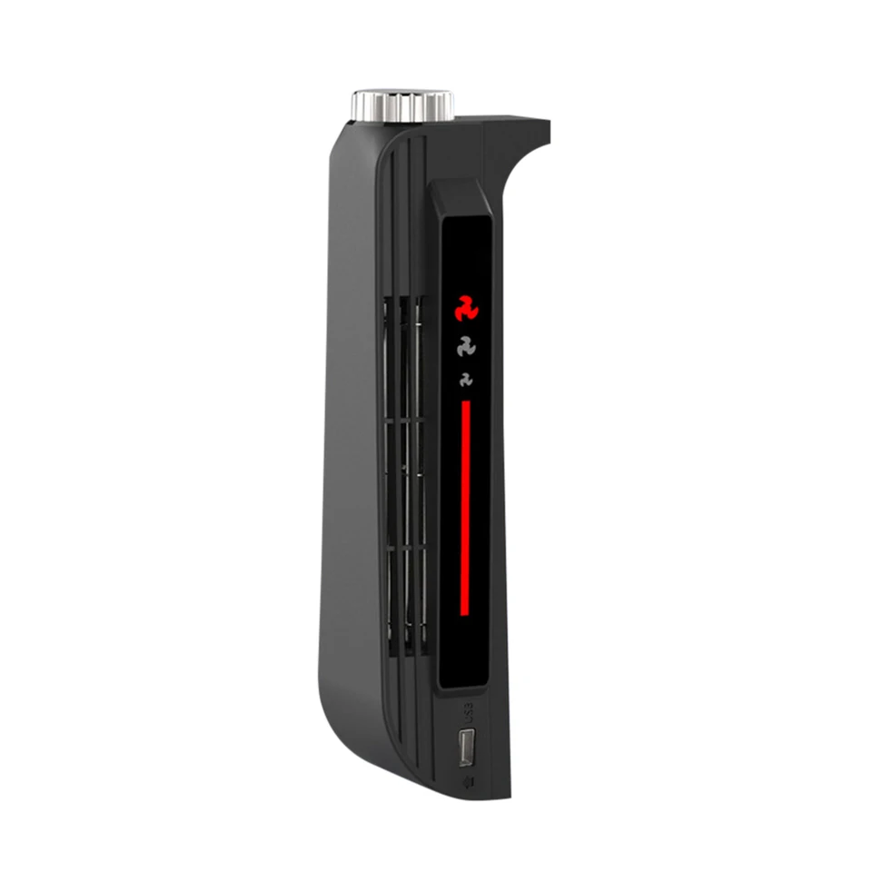 Chladiaci ventilátor 3 úrovne nastaviteľná rýchlosť efektívny chladiaci systém s portom USB a LED indikátorom rozptylu tepla pre PS5