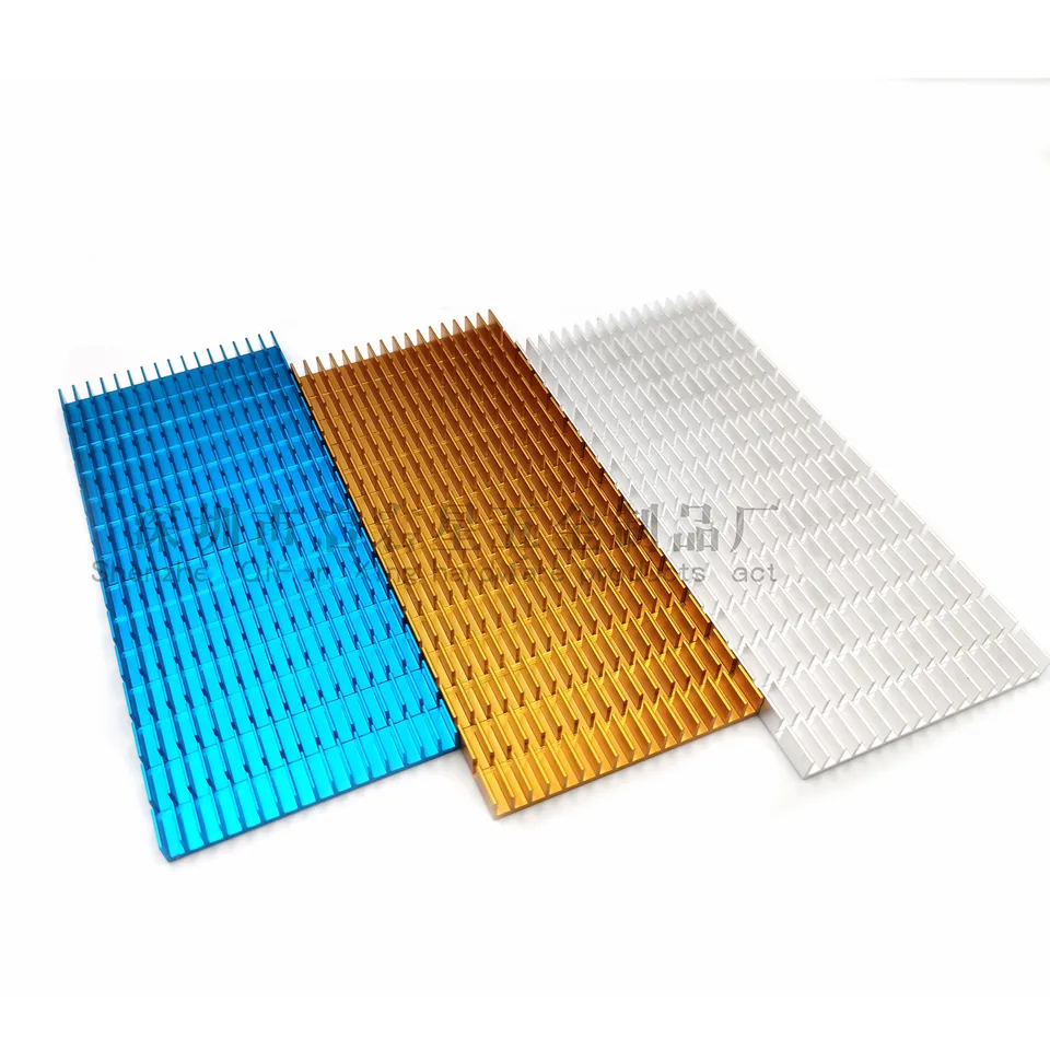 Chladič chladiča CPU 150*65*8 mm drážkový zosilňovač chladiaci blok Teplo Rozptyľovanie tenkého hliníkového plechu 150*65*9 mm Heatsink