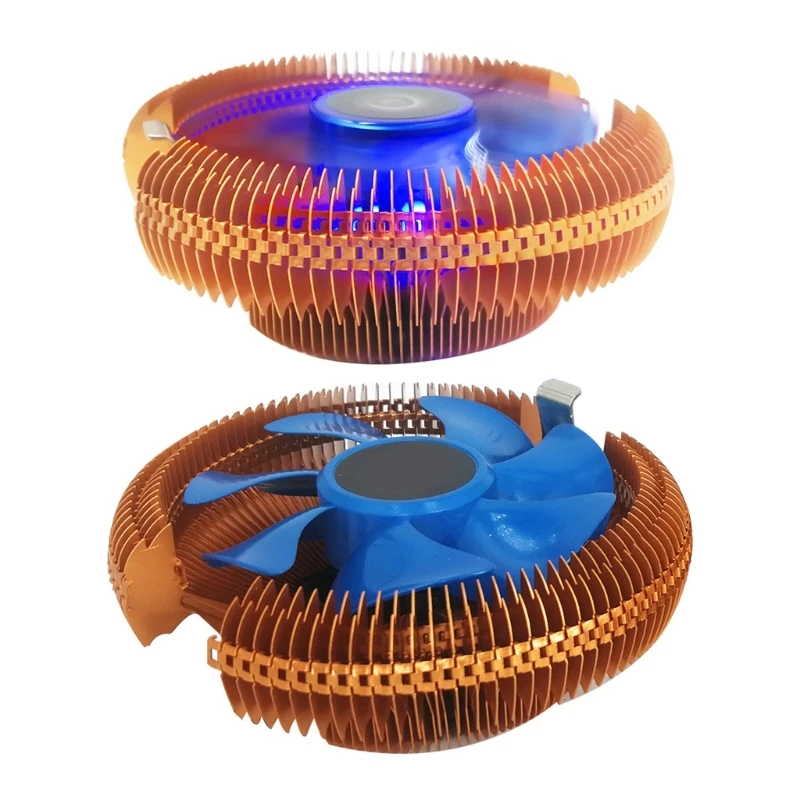 Chladič vzduchového chladiča CPU pre Intel LGA 775 1150 1155 1156 chladiaci ventilátor tichý CPU Ventilátor s nízkym hlukom Hliník