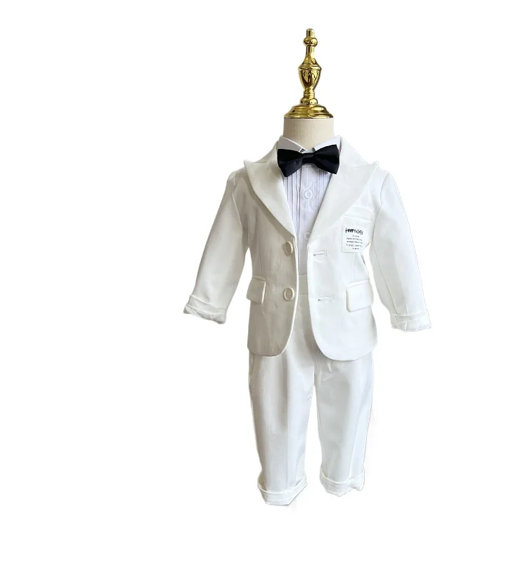 Chlapci jar jesenná masívna farebná súprava detská svadba Performance Piano Catwalk Narodeninové kostýmy Detské blazer nohavice 2ks outfit