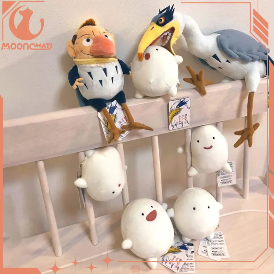 Chlapec a Heron Warawara plyšové hračky 2Sizáje anime figuríny Plushie Dolls Soft Hračky Hračky pohovky dekorácie detské darčeky