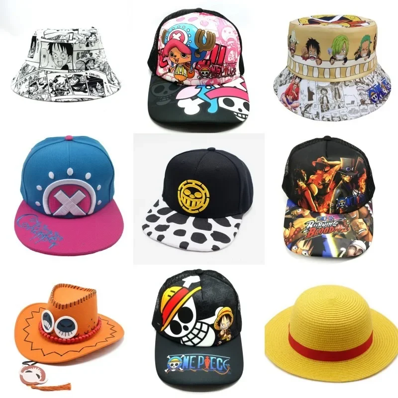 Chlapče Girl One Piece Cap D Ace Hats Cosplay Cowboy Cap for Men Ženy DETA DETA PIRÁTY KLACH HOLY Hračky pre deti Dospelý vianočný darček