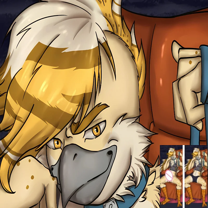 Chlpatý raž sovy orcus nadýchaný anime dakimakura vankúš obojstranný objíma