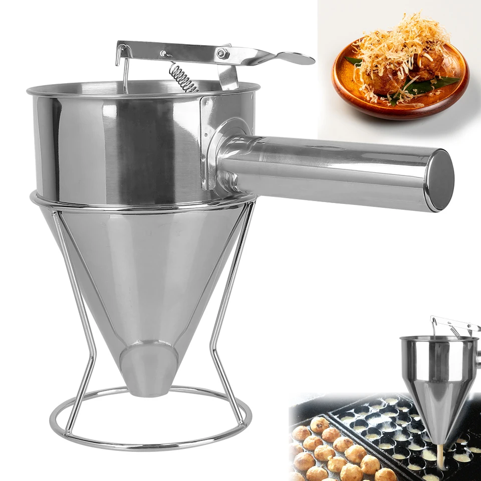 Chobotnica guľôčková náradie z nehrdzavejúcej čokolády čokoládová omáčka s krémom navádzanie lievika cupcake Pancake Patterner Maker Funnel DispenSer s stojanom s stojanom