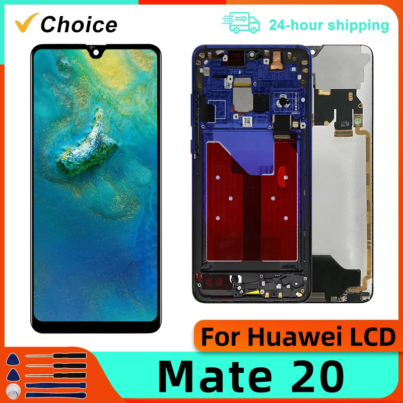 Choiec for Huawei Mate 20 LCD Displej HMA-AL00 Digitalizátor dotykovej obrazovky pre Huawei HMA-L09 HMA-L29 náhradné diely
