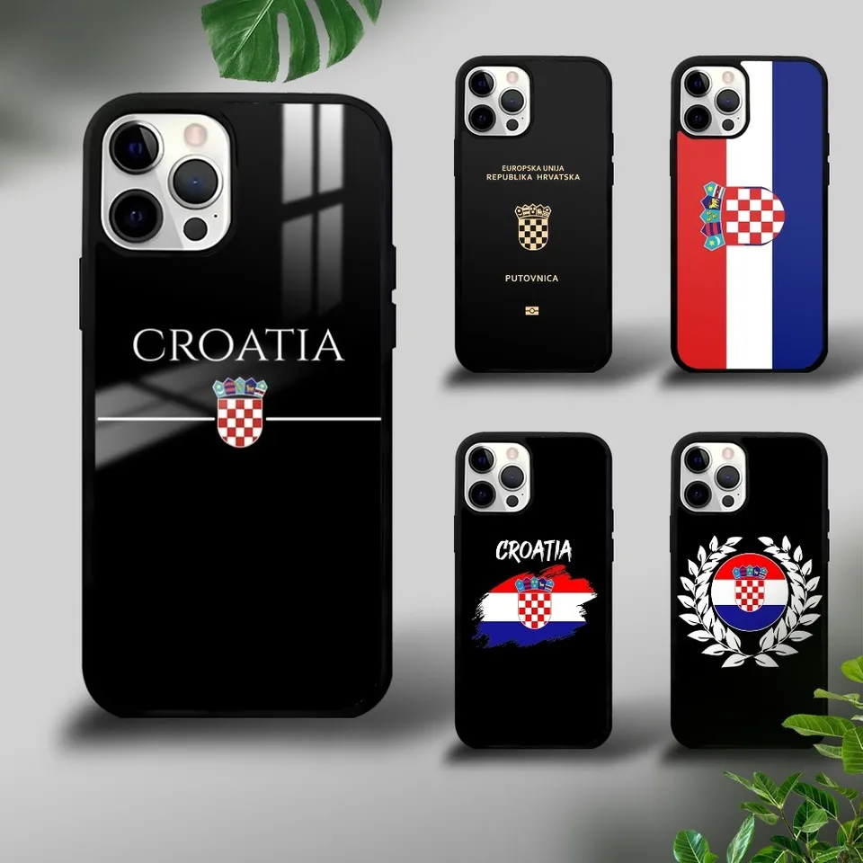 Chorvátsko pasové pasérové ​​puzdro pre iPhone 16 15 14 13 12 11 Pro XS Max Mini plus celulares tvrdé fonda dropshipping