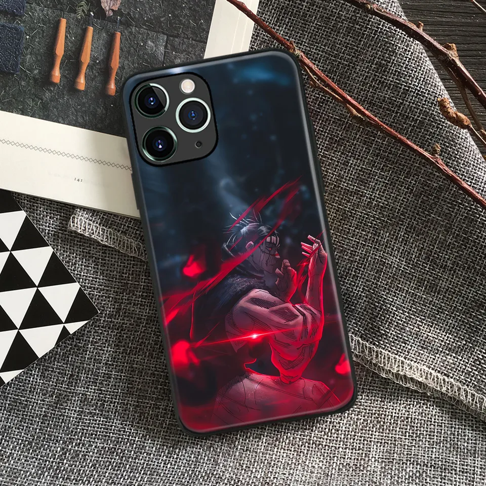 Choso jjk anime ochranné shell TPU temperované sklenené puzdro pre iPhone 15 14 11 Pro Max 7 8 15 plus 12 13 mini xr xs