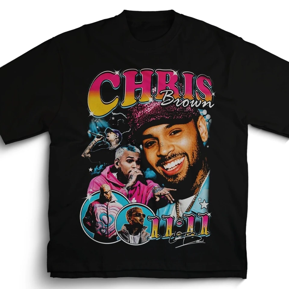 Chris Brown Breezy 11 11 Tour Tričko vysokokvalitné vintage hip hop hudba retro štýl 90. rokov tričko 90. roky