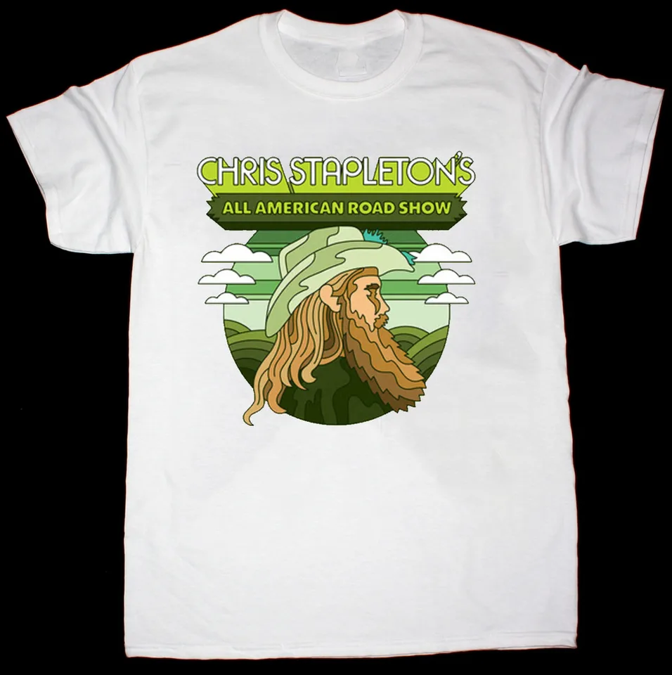 Chris Stapleton All American Road Show Tour Unisex Tričko všetkých veľkosti Tees y2k tops unisex letný krátky rukáv