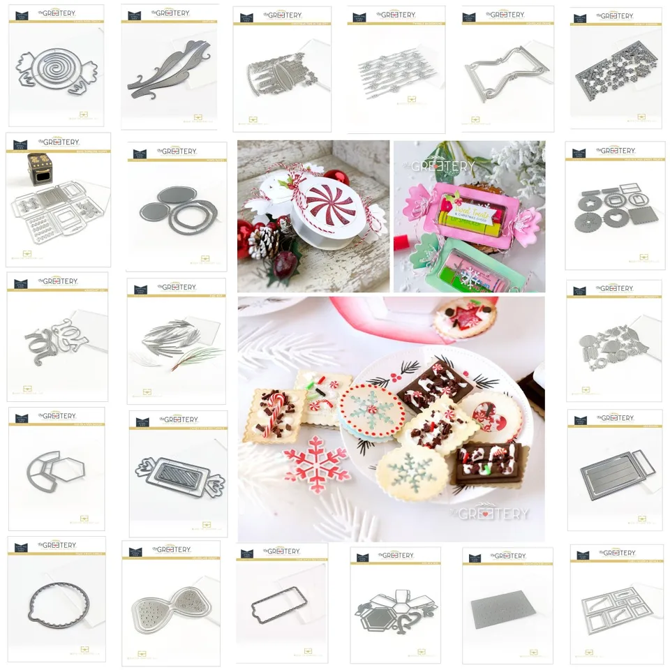 Christams Candy MUG MUG HOUND -GLASS Rám kovový rezací matrica Dies Diey zdobenie zošita