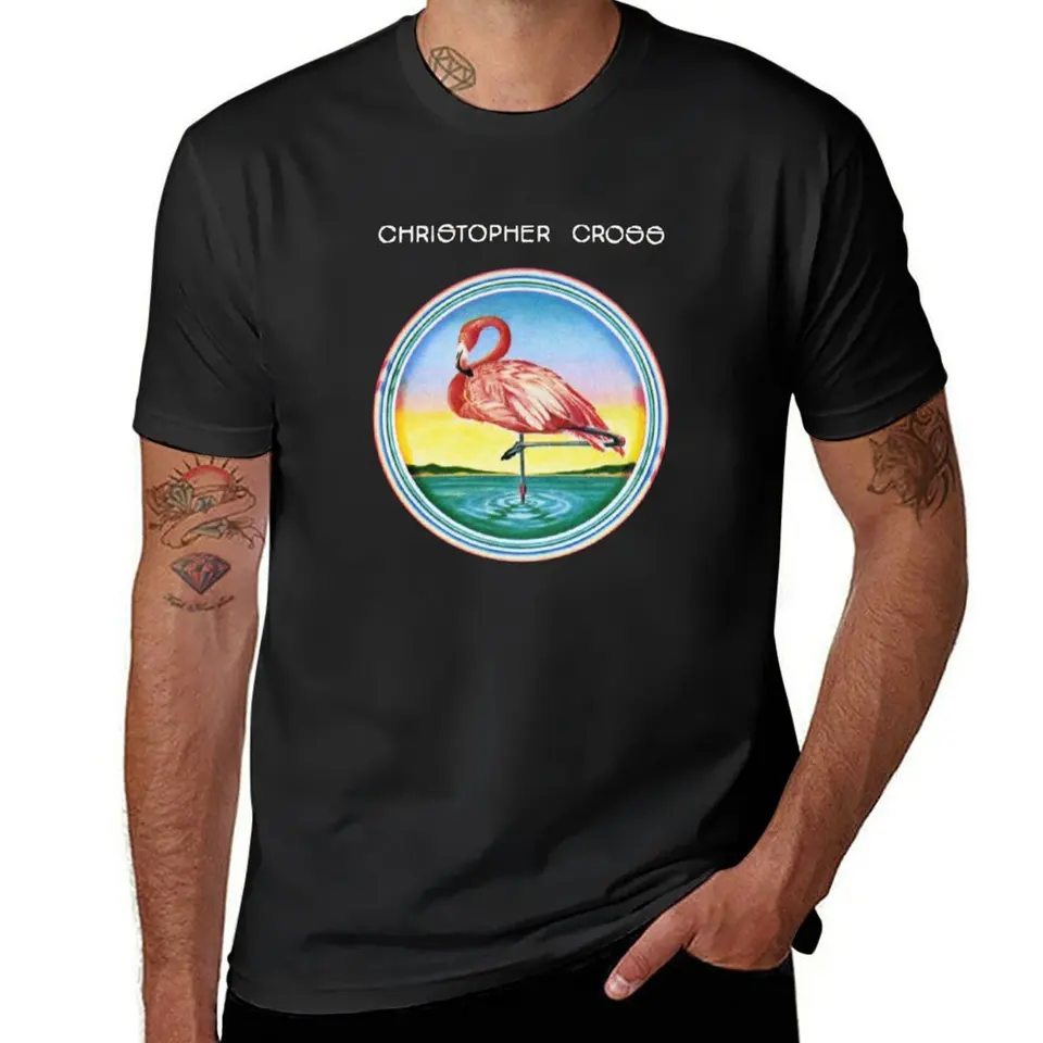 Christopher Cross Tričko s nadmerne nadmerne hippie oblečenie pánske biele tričká