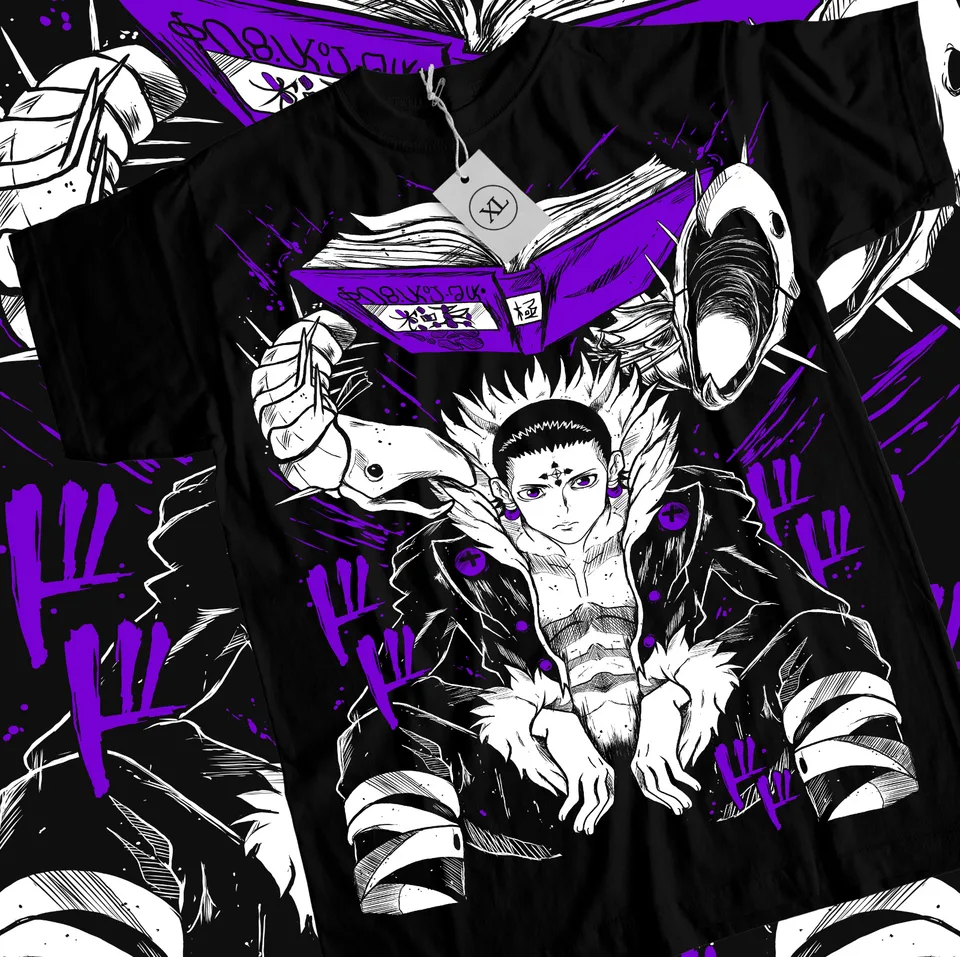 Chrollo Book Hunter x Hunter T-Shirt Manga Hxh Anime Graphic Tee All