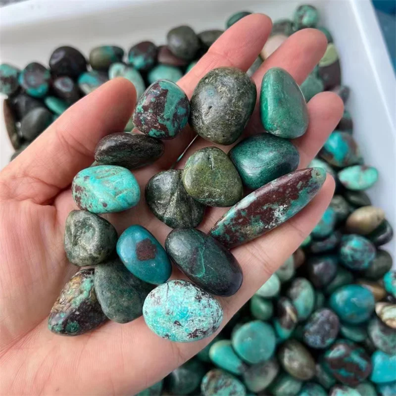 Chrysocolla klesla kamene leštený kremeň štrk prírodné hojenie krištáľových hojení reoki gemstones remeslá domáca dekorácia
