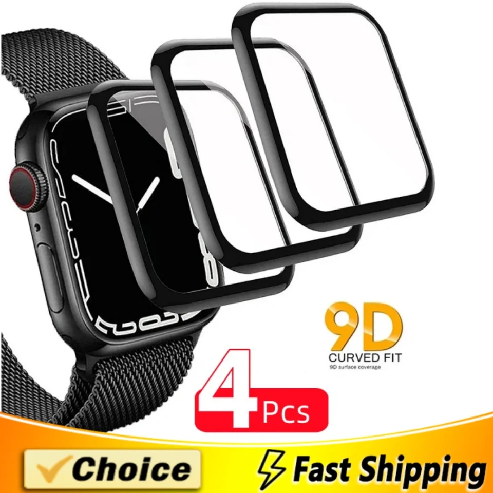 Chránič obrazovky 4pcs pre Apple Watch Series 9 8 45 mm 41 mm 44 mm 7 Ultra 49 mm HD bez skla Iwatch 6 5 4 SE 3 40 mm 42 mm 38 mm