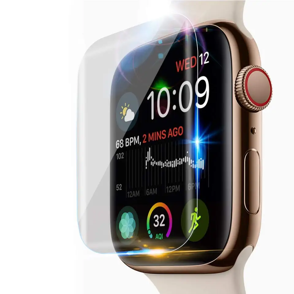Chránič obrazovky pre Apple Watch 44 mm 40 mm Soft Film Iwatch 6 5 4 38 mm 42 mm Soft Film Cover 9D Plné pokrytie HD Ochranný film