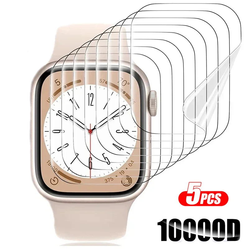 Chránič obrazovky pre Apple Watch 46 mm 45 mm 41 mm 44 mm 40 mm 42 mm 38 mm 49 mm číry hydrogélový film Iwatch Series Ultra 10 9 8 7 6 SE 3