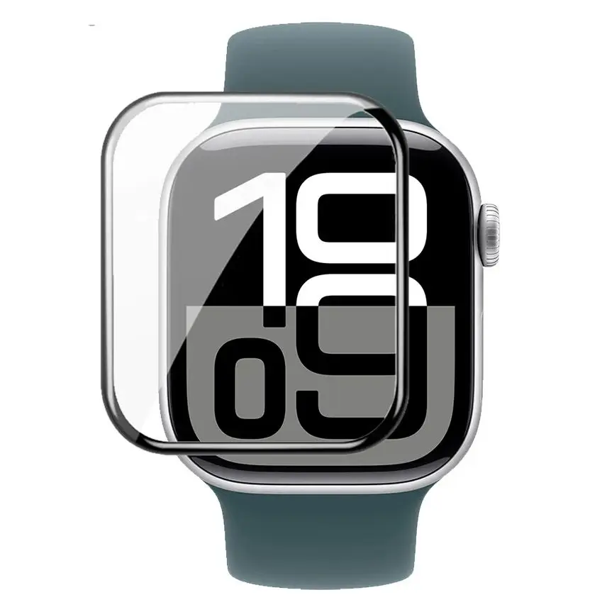 Chránič obrazovky pre Apple Watch Series 10 9 8 7 6 SE 46 mm 42 mm 41 mm 45 mm 40 mm 44 mm 38 mm zakrivený kryt Ochranný film Not Glass