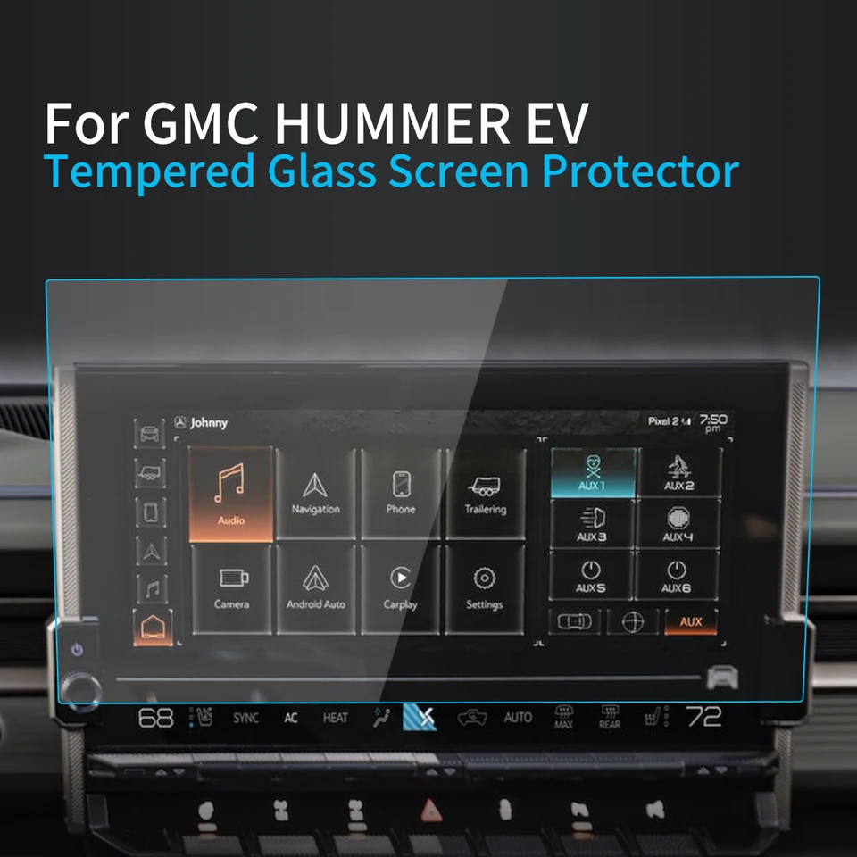Chránič obrazovky pre automobily pre GMC Hummer EV 23 Navigátor Displej temperovaného skla Protect Film Auto príslušenstva