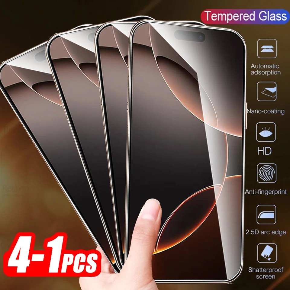 Chránič obrazovky pre iPhone 16 Pro Max 1-4ks HD Ochranné sklo IHpone I Phone 16 iPhone16 16Pro Promax 5G 2024 Tempered FLIM
