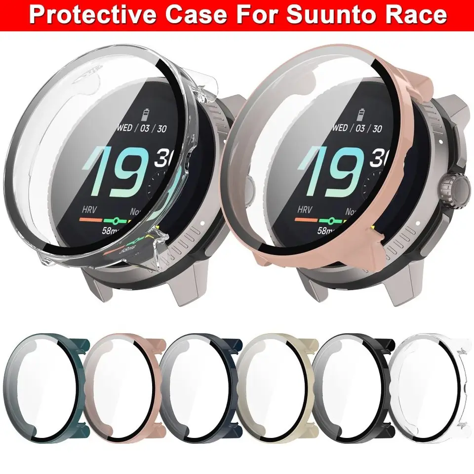 Chránič obrazovky pre Suunto Race Plné pokrytie Ochrana nárazníka + príslušenstvo krytu skla skla sklo