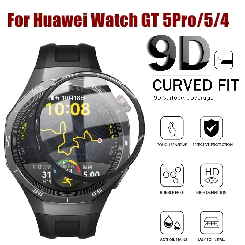 Chránič obrazovky s mäkkou okrajom pre Huawei Watch GT 5 Pro 42 mm 46 mm 3D Cenmed Anti-Scratch Film pre Huawei Watch GT 5 GT 4 41 mm 46 mm