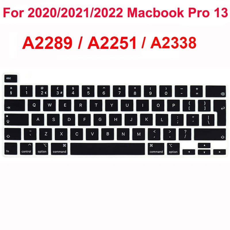 Chránič Silikónovej klávesnice EÚ pre 2022 MacBook Pro M2 13 