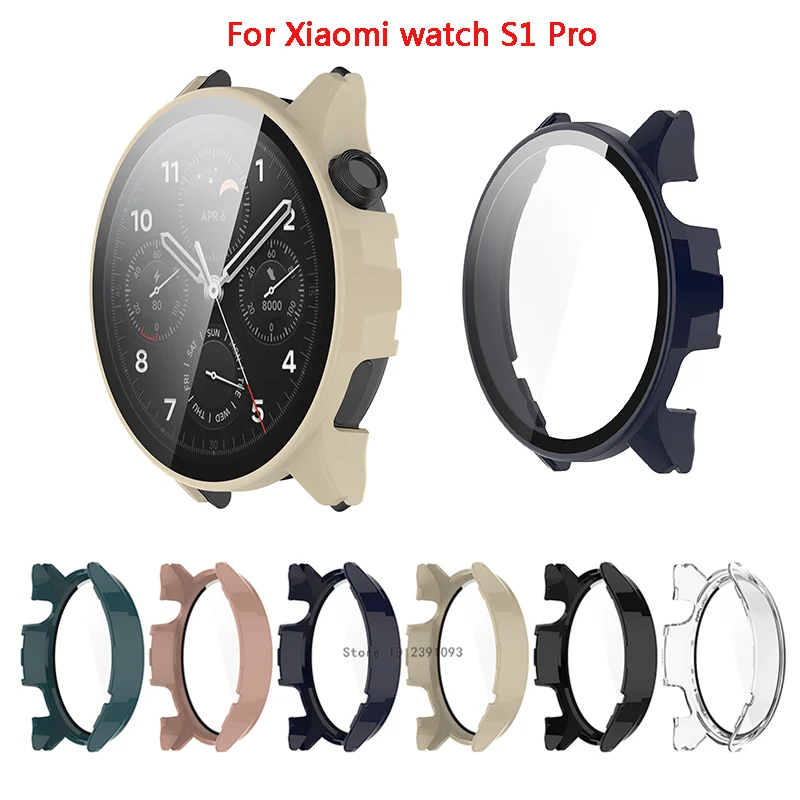 Chránič skla pre sklo pre Xiaomi Watch S1 Pro SmartWatch PC Ochranný kryt Hard Edge Xiaomi S1 Pro Bumper Accessories
