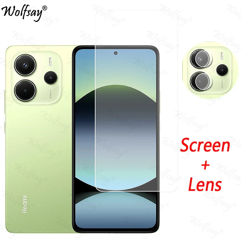Chránič šošoviek pre fotoaparát pre redmi poznámku 14 4G chránič obrazovky Temperované sklo pre Redmi Note 14 4G sklo pre Redmi Note 14 4G sklo sklo