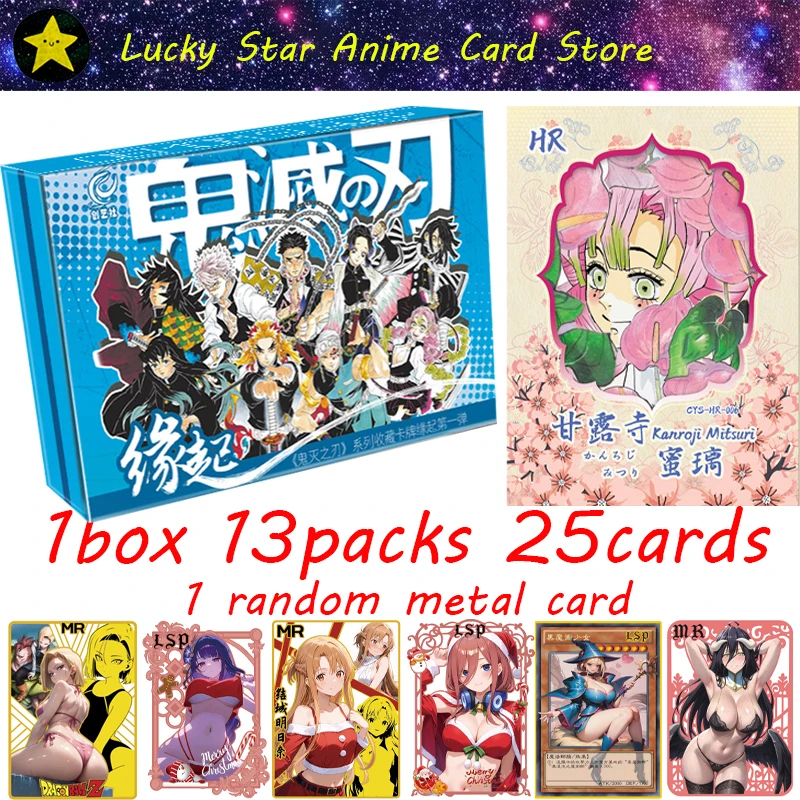 Chuangyishe Demon Slayer Collection Cards Nezuko Kimetsu no Yaiba japonský anime posilňovač Box TCG Hobby Gift Rare SSP SSR Cards